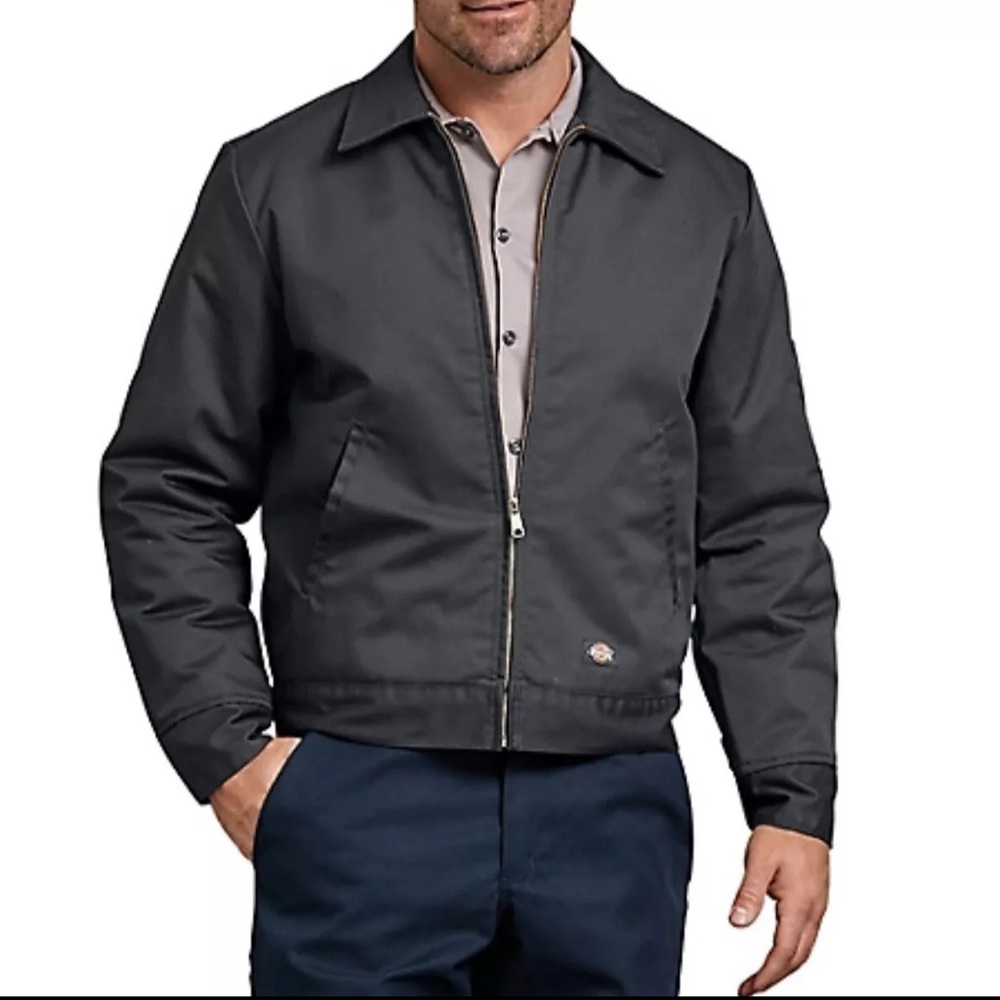 Dickies Black Lightweight Shirt Jacket with Structured Silhouette